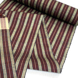 SALE Soft Cabernet Stripe Vintage Kimono Silk by the Yard  #224