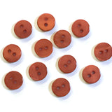3/8" Copper River Shell  2-hole Button, TEN for $8.00  #2242