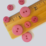 3/8" Dusty Rose River Shell 2-hole Button, TEN for $8.00  #2252