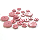 3/8" Dusty Rose River Shell 2-hole Button, TEN for $8.00  #2252