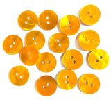 3/4" Golden Yellow Pearl Shell 2-hole Button, 4 for $7.10   #340703-D