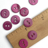 Dark Pink / Magenta 7/16" Shell Buttons Pack of 10  #23-137