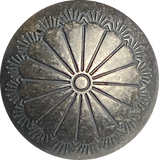 Concho Sunflower Button 13/16" Dark Antique Finish, Made in CO #SW-14