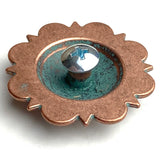 Copper/Green Patina Telluride Engraved Concho 1.5" Screwback  #SWM-13
