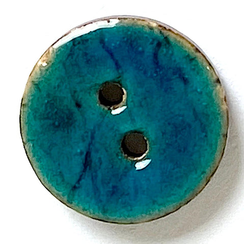 21 Vintage 2-Hole Half Domed Jewel Tone Blue Diminutive Small Buttons