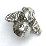 Bee Button, Tiny 3/8" Pewter from Green Girl Studios #338