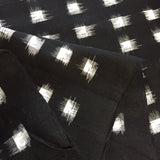 Black/White Ikat Blocks Cotton Handloom, By the Yard  #CHL-119