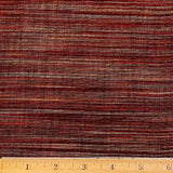 Rust/Wine/Black Cotton Rustic Stripes, By the Yard, #CHL-044