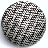 Silver Diamond Mesh Button 7/8" 22mm   #SWC-124