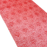 Soft-Focus Red-Pink Hexagons Vintage Kimono Wool Blend Print from Japan by the Yard, #763