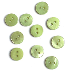 1/2 Light Blue Pearl Shell 2-hole Button, 6 for $6.00 #183D – The Button  Bird