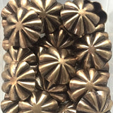 5/8" Brass Scalloped Southwest Umbrella Repousse button # WN213B