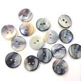 Mermaid's Indigo 5/8" Blue Mussel Shell Buttons, Pack of 36   #2392-36