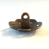 Copper+ Black, Seven Scallop-Swirls. 3/4" Metal Button #SWC-15