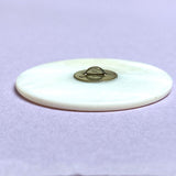 Colorful Bird Mother of Pearl Hand Made Button, 1-3/8"
