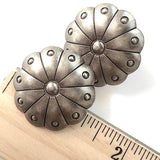 SALE Cactus Flower Large Silver Concho Button 1-1/4"   # SWC-7