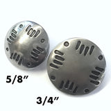 Bear Claws Western Silver Concho Button 5/8"   # WN33