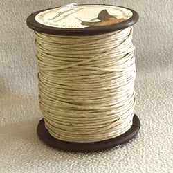 Tan Cording, Leather Look Waxed Cotton 1mm by the 76-yard roll $15.20