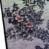 Cherry Blossoms Ikat, Mawata Yuki Tsumugi Kimono Silk By the Yard  #403