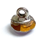 Teal/Amethyst Swarovski Tiny Crystal Buttons, 1/4" / 6mm, Vitrail Light,  #SC1390