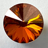 Swarovski Crystal Button, Copper, 9/16" 14mm,  #SC1395