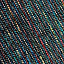 Dark Teal Blue/Green/Red/Gold Northern Lights Cotton Rustic Stripes, by the yard #CHL-127