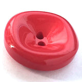 Red Designer Dimensional 7/8" Round 2 Hole ... LAST 2 buttons