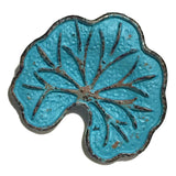 Lotus Leaf Blue/Copper Button 1"   #SWC-28