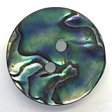 Greens & Blues Vivid Abalone 5/8" / 15mm, Pack of 8 for $11.20  #0034