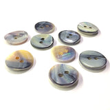 Mermaid's Indigo 5/8" Blue Mussel Shell Buttons, Pack of 36   #2392-36