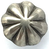 Silver Umbrella Repousse SCREW BACK Button 3/4"  # WN214CH