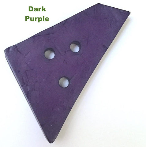 SALE Giant Trapezoid Button with 3 holes, in 10 colors 2-3/4". Reg. $3.95 each