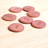 Dusty Rose River Shell 5/8" 2-hole Button, Pack of 8 for $8.00  #1784
