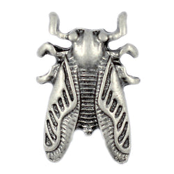 Bee Button, Silver Metal 3/4" Shank Back  #SWC-54