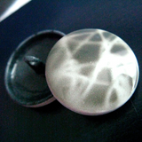 SALE Gray/White Shadow Blur 15/16" Button, Shank Back #SWC-106   23mm