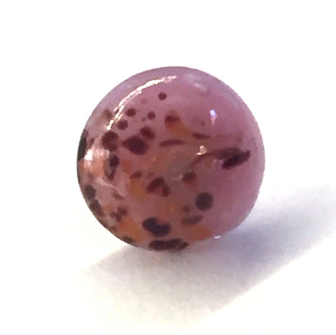 Purple Glass Speckles Small Vintage Glass Button, 3/8" #GL 380