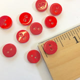 3/8" Red River Shell 2-hole Button, TEN for $8.00  #2256