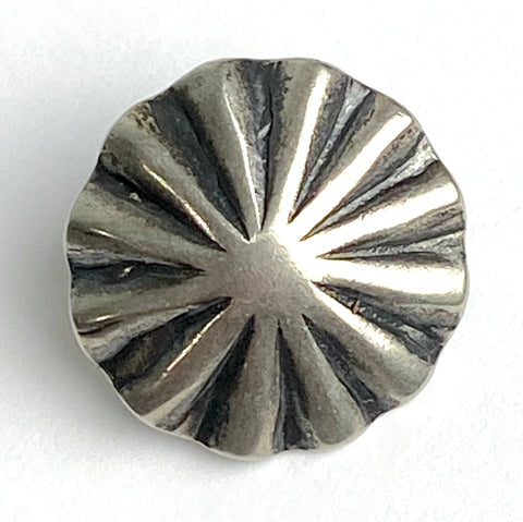 repousse concho button  nickel silver rivet back 3/4" ButtonBird